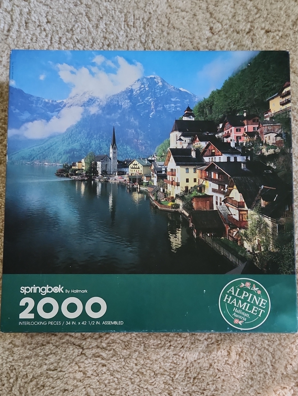 Vintage Sprinbok Puzzle By Hallmark "Alpine Hamlet Hallstatt, Austria"